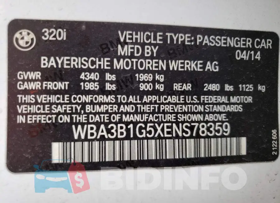 WBA3B1G5XENS78359 Photo# 13