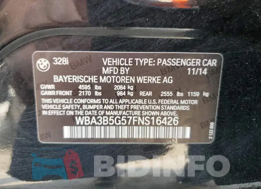 WBA3B5G57FNS16426 Photo# 12