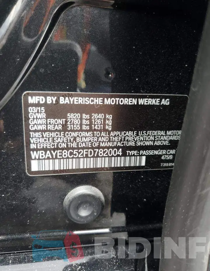 WBAYE8C52FD782004 Photo# 12