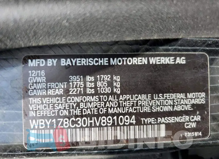 WBY1Z8C30HV891094 Photo# 13