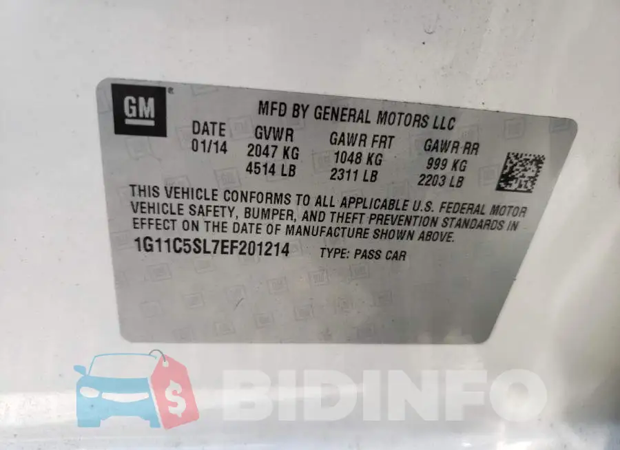 1G11C5SL7EF201214 Photo# 13