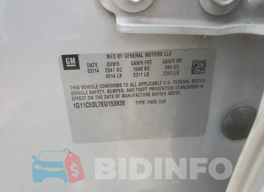 1G11C5SL7EU153838 Photo# 12