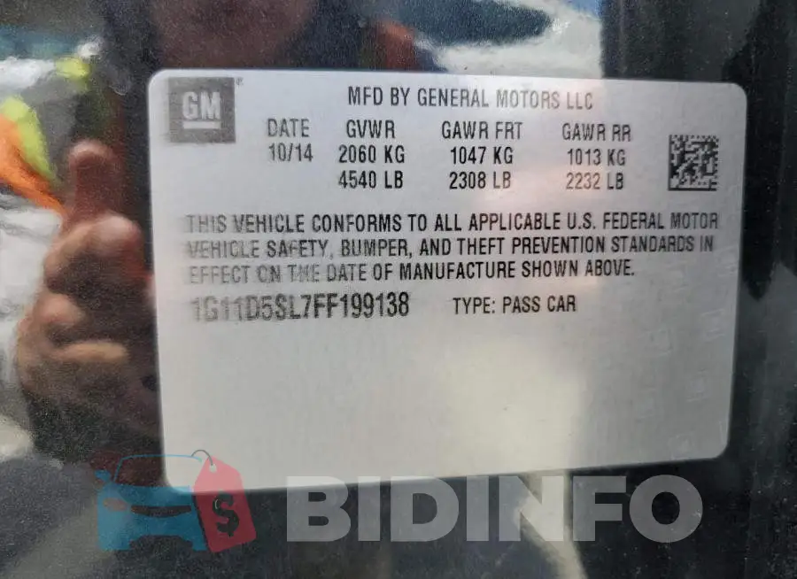 1G11D5SL7FF199138 Photo# 12