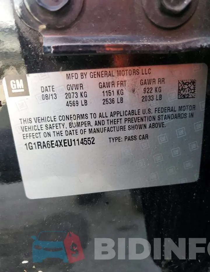 1G1RA6E4XEU114552 Photo# 12