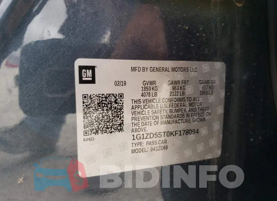 1G1ZD5ST0KF178094 Photo# 12
