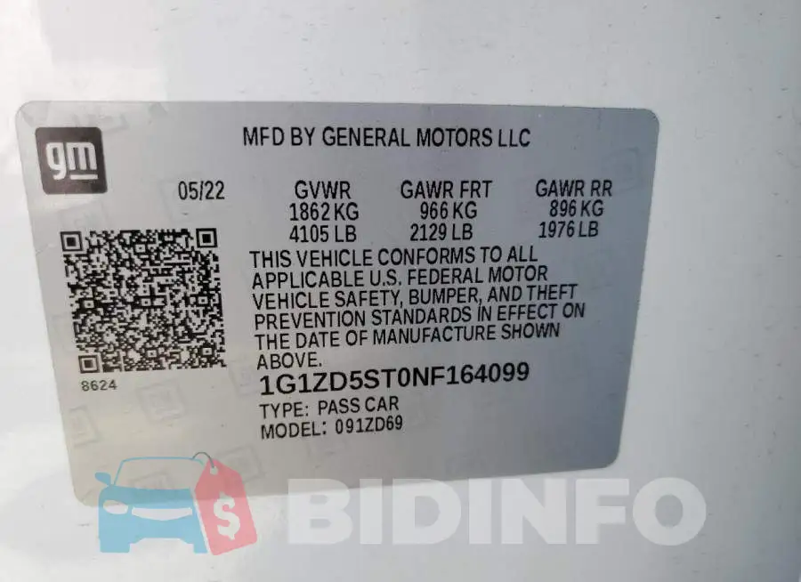 1G1ZD5ST0NF164099 Photo# 13