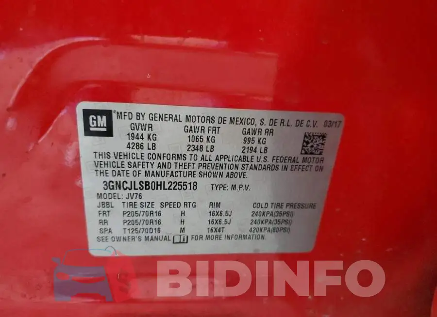 3GNCJLSB0HL225518 Photo# 12