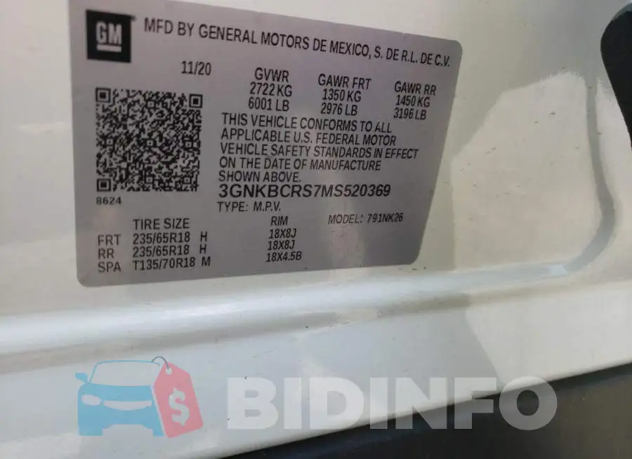 3GNKBCRS7MS520369 Photo# 14
