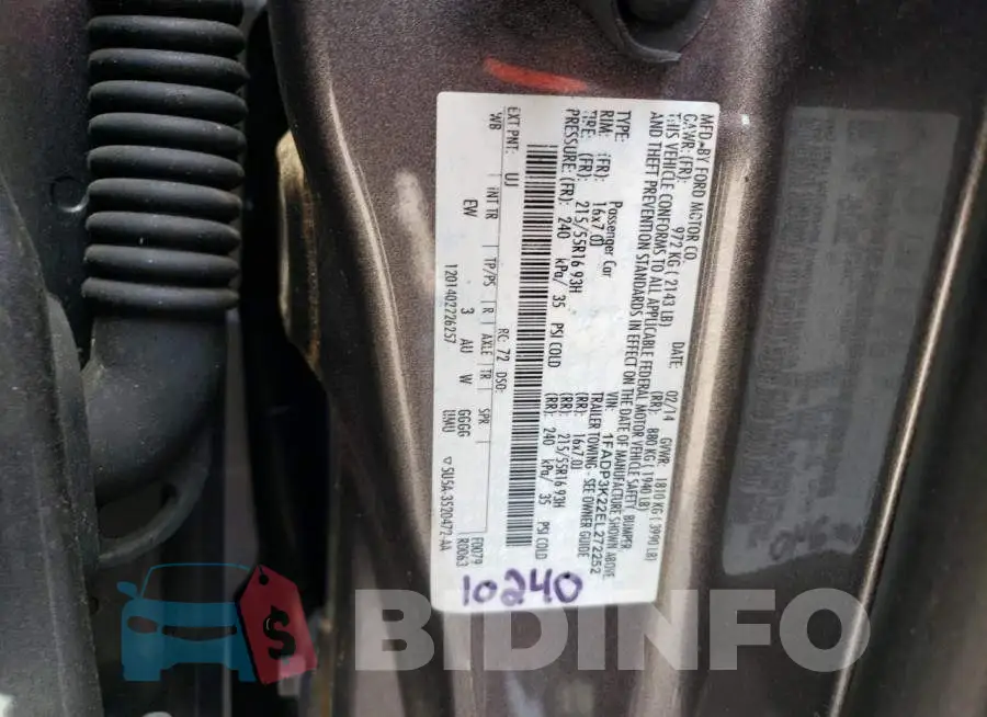 1FADP3K22EL272252 Photo# 12