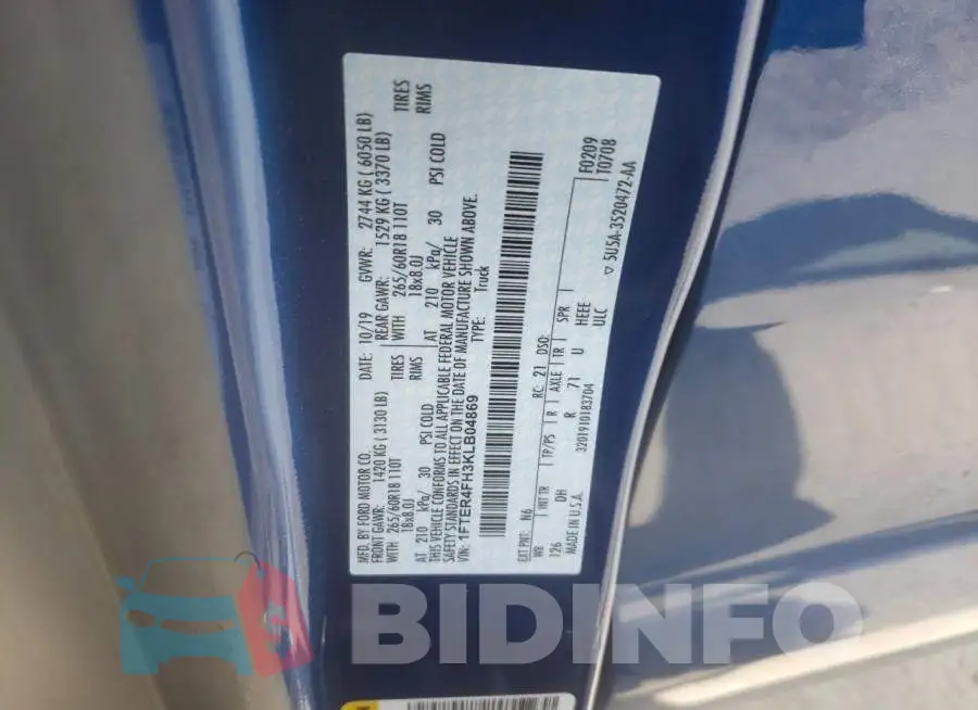 1FTER4FH3KLB04869 Photo# 12