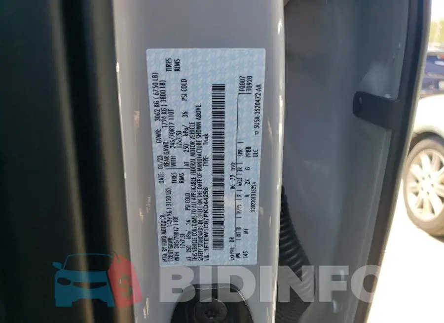 1FTEW1C87PKD44256 Photo# 13