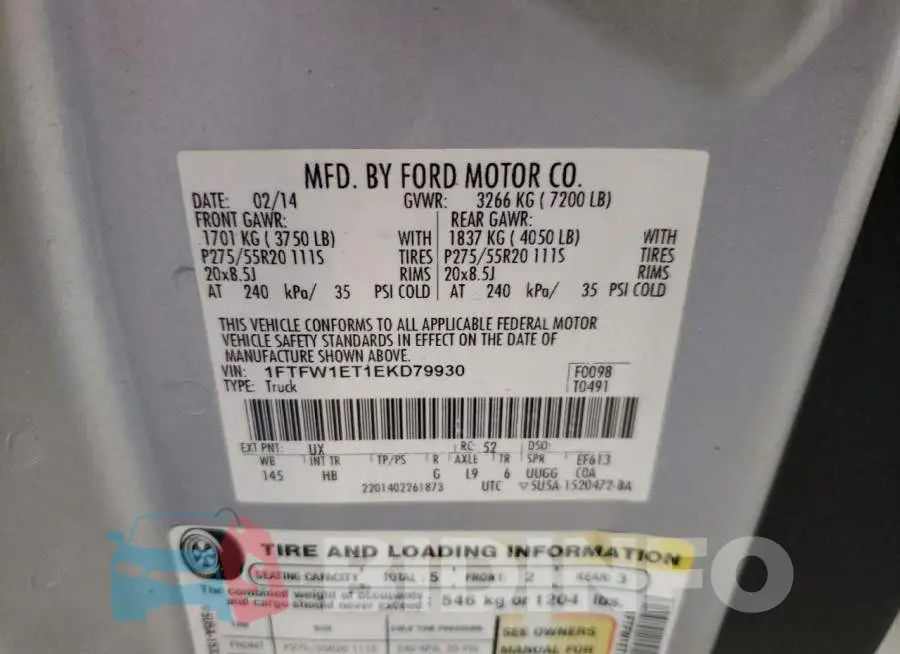 1FTFW1ET1EKD79930 Photo# 12