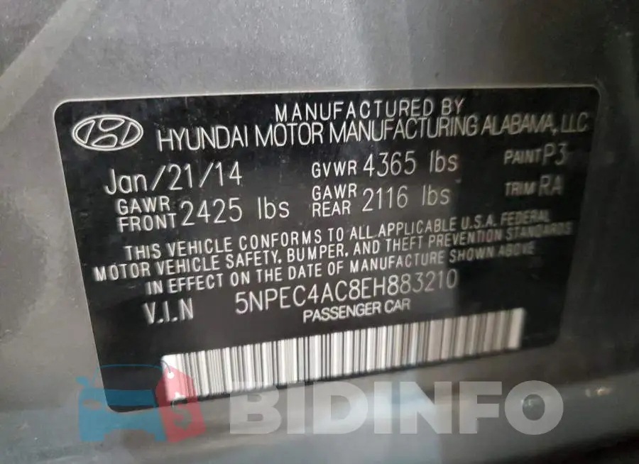 5NPEC4AC8EH883210 Photo# 12