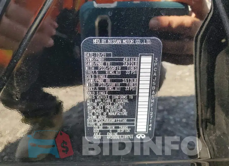 3PCAJ5BA5MF127144 Photo# 12