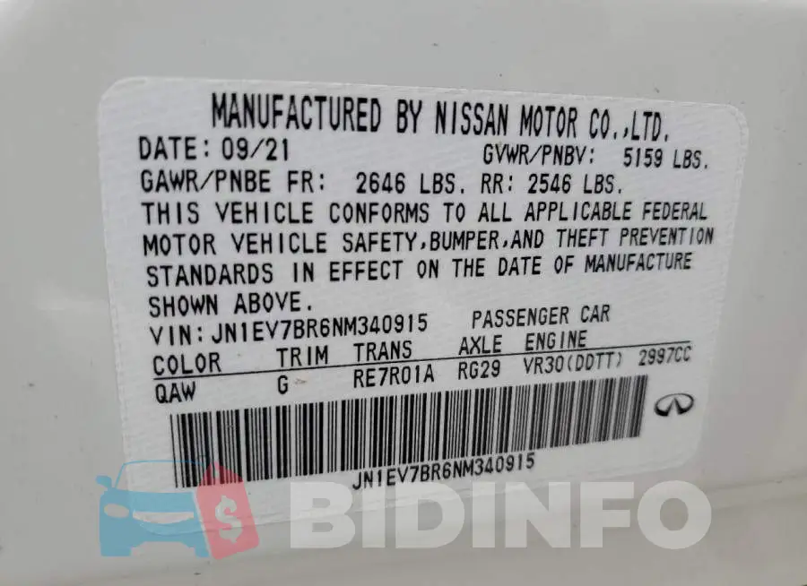 JN1EV7BR6NM340915 Photo# 12