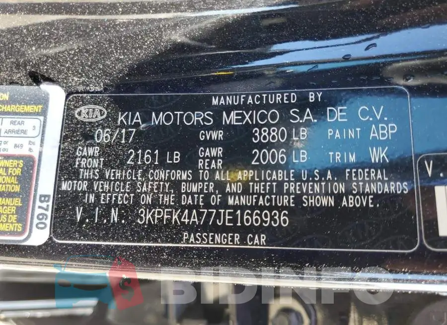 3KPFK4A77JE166936 Photo# 12