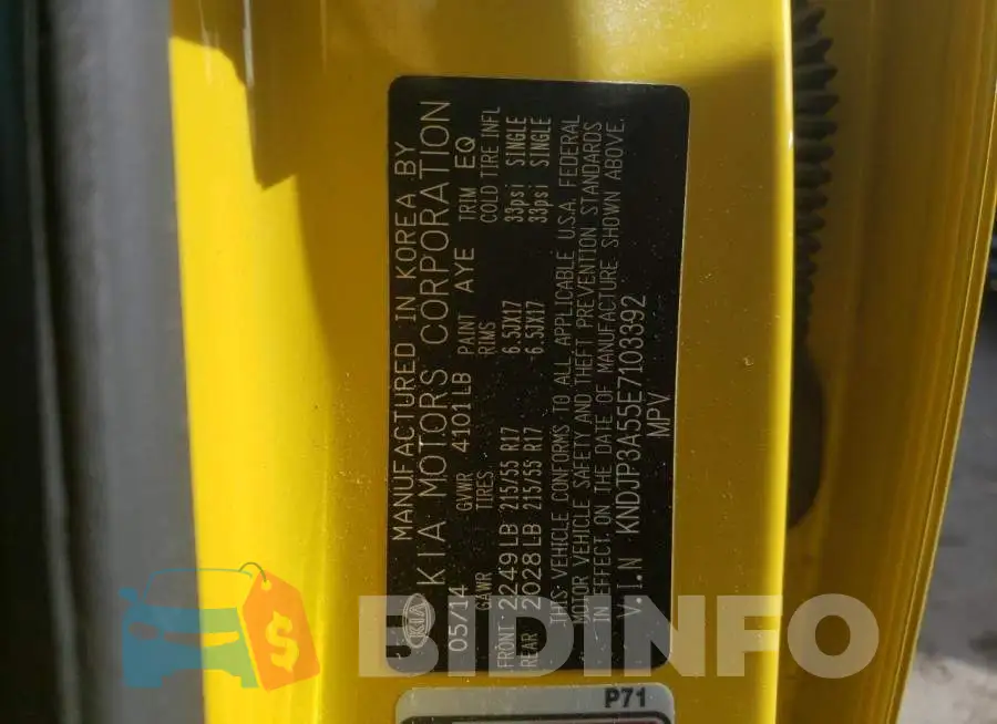 KNDJP3A55E7103392 Photo# 12