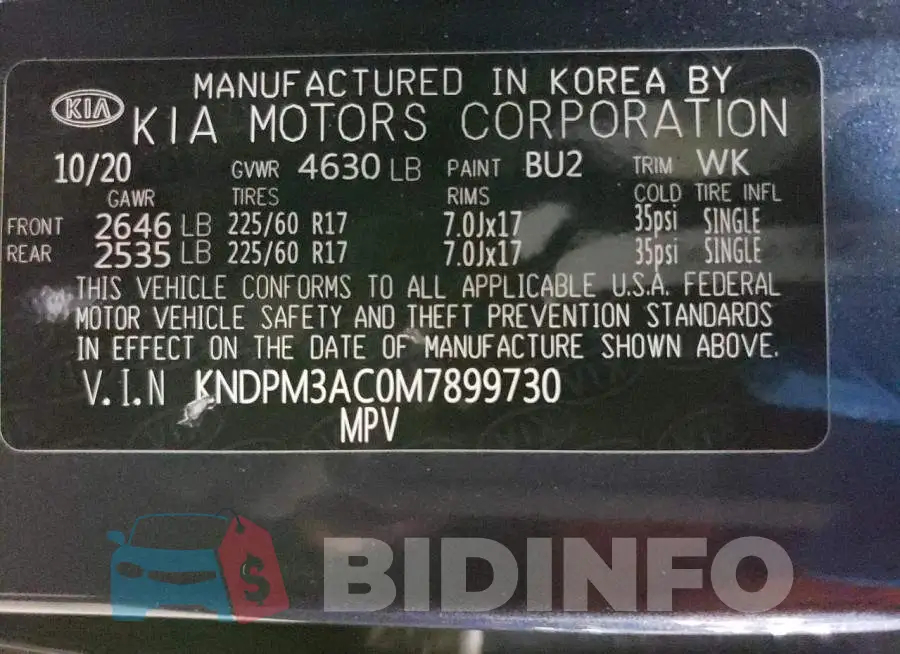 KNDPM3AC0M7899730 Photo# 13