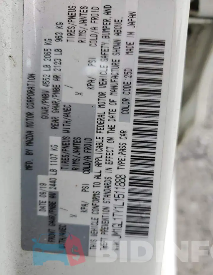 JM1GL1TY1L1511888 Photo# 12