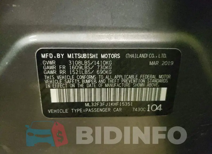 ML32F3FJ1KHF15351 Photo# 13