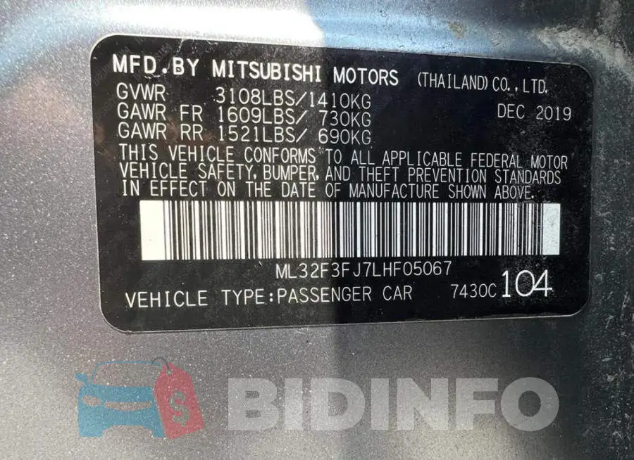 ML32F3FJ7LHF05067 Photo# 10