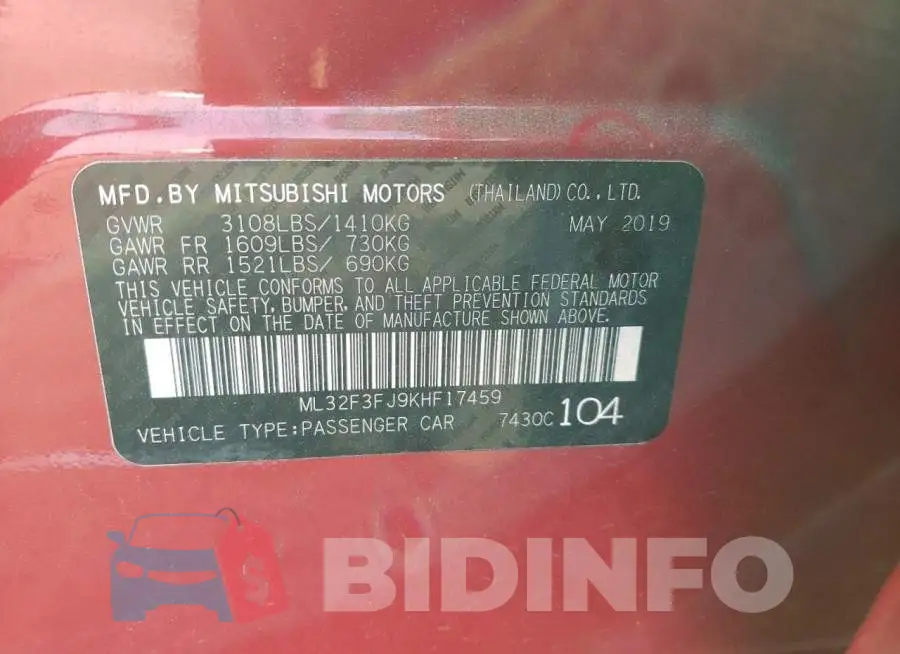 ML32F3FJ9KHF17459 Photo# 12