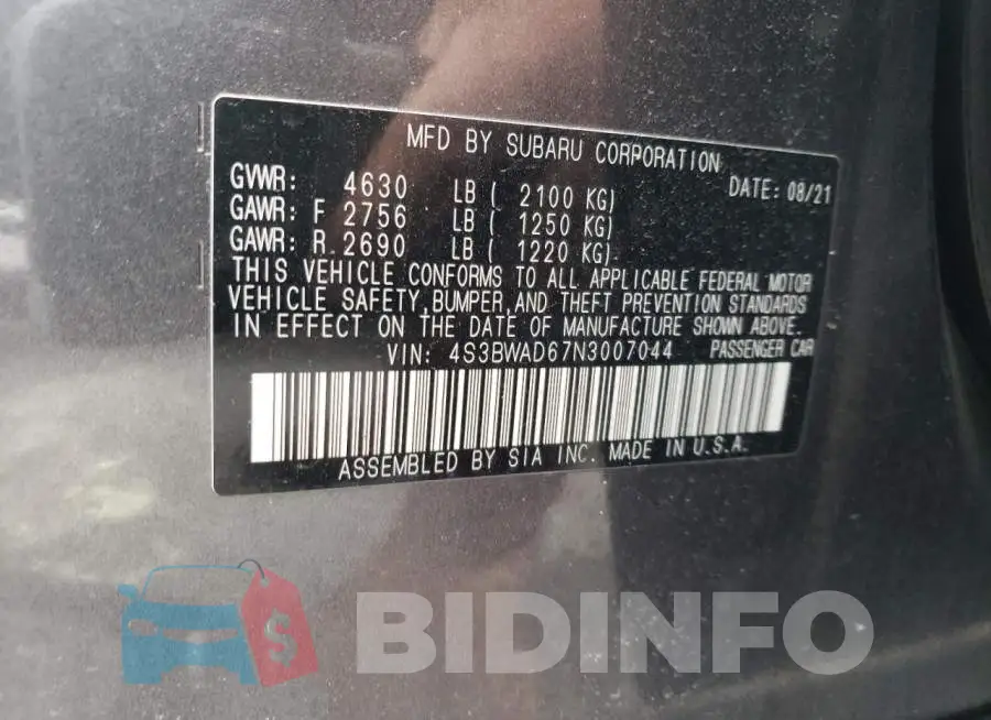 4S3BWAD67N3007044 Photo# 12