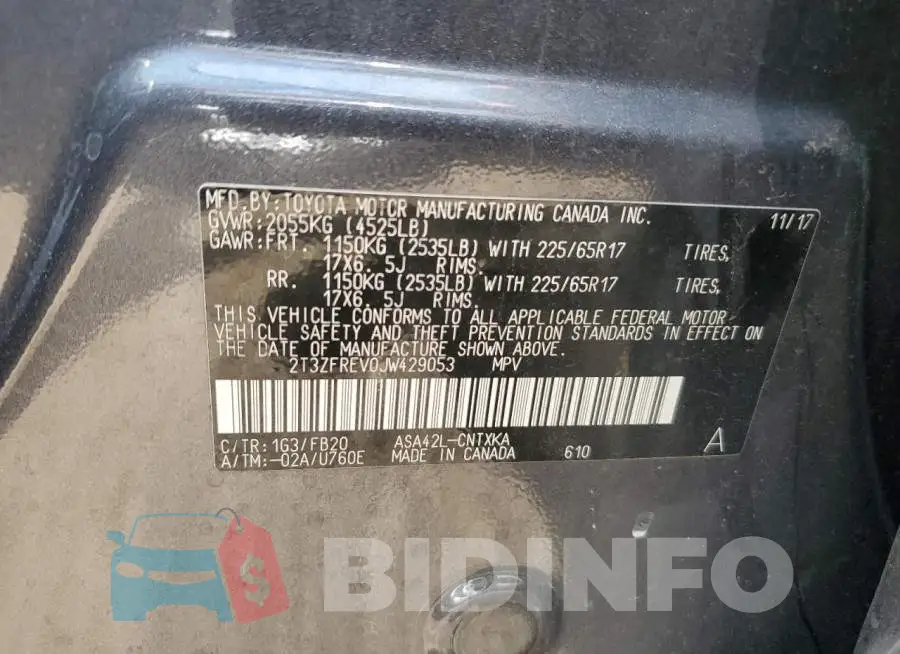 2T3ZFREV0JW429053 Photo# 13