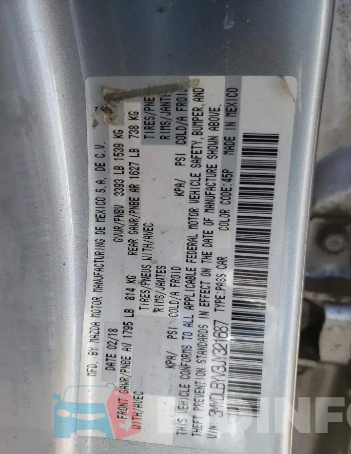 3MYDLBYV3JY321687 Photo# 12