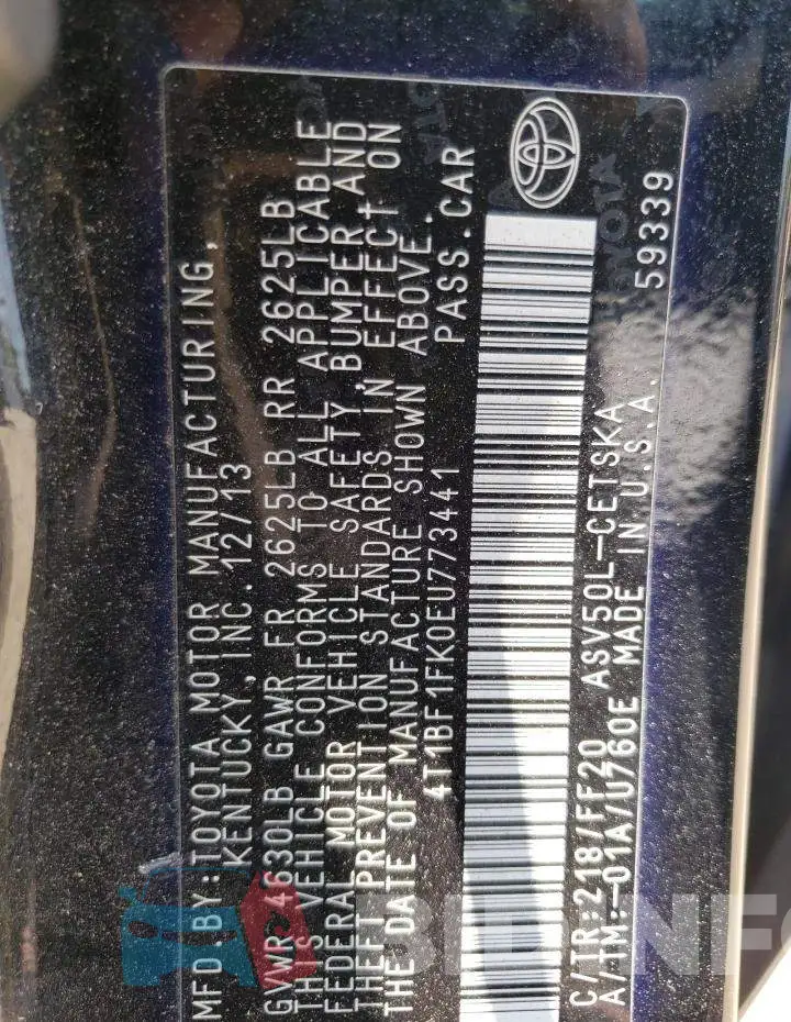 4T1BF1FK0EU773441 Photo# 12