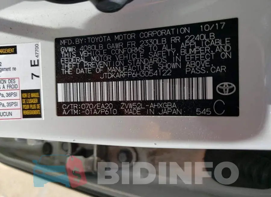 JTDKARFP6H3054122 Photo# 12