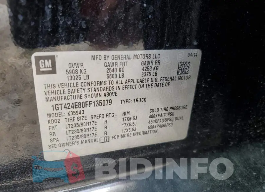 1GT424E80FF135079 Photo# 13