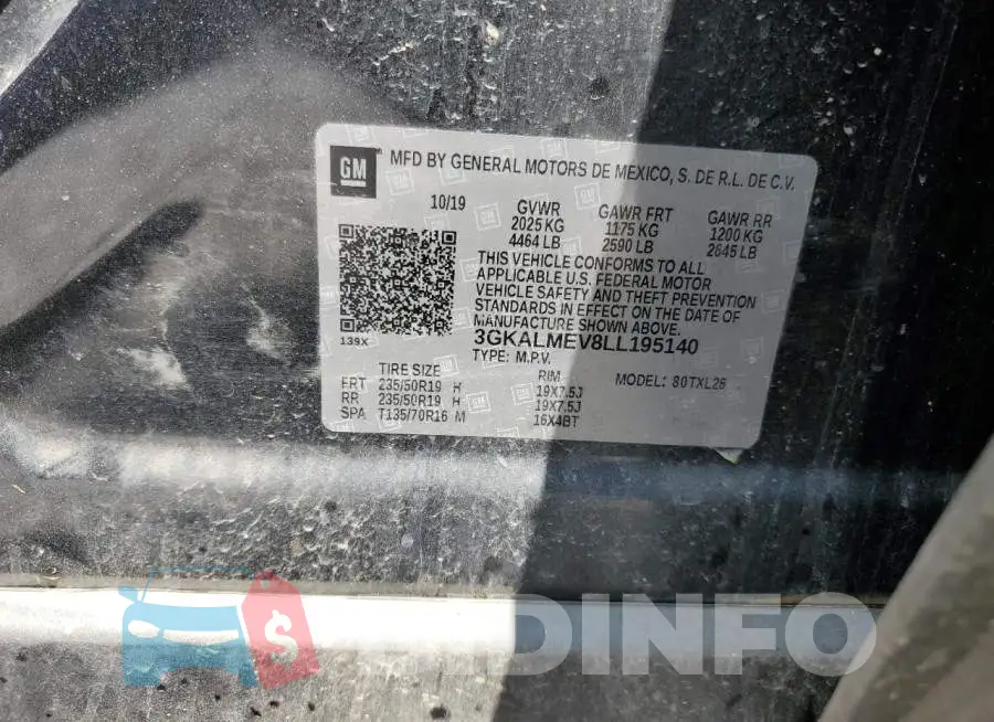 3GKALMEV8LL195140 Photo# 12