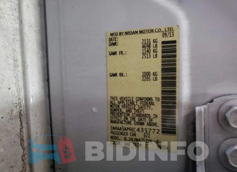 1N4AA5AP4EC435772 Photo# 12