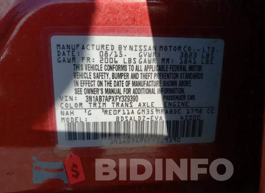 3N1AB7APXFY329390 Photo# 12