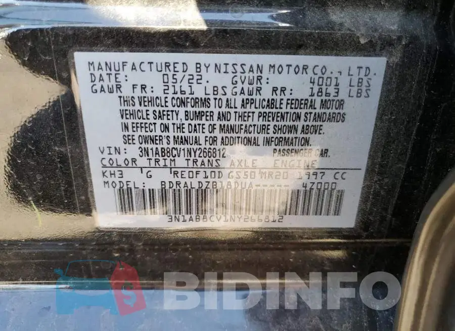 3N1AB8CV1NY266812 Photo# 13