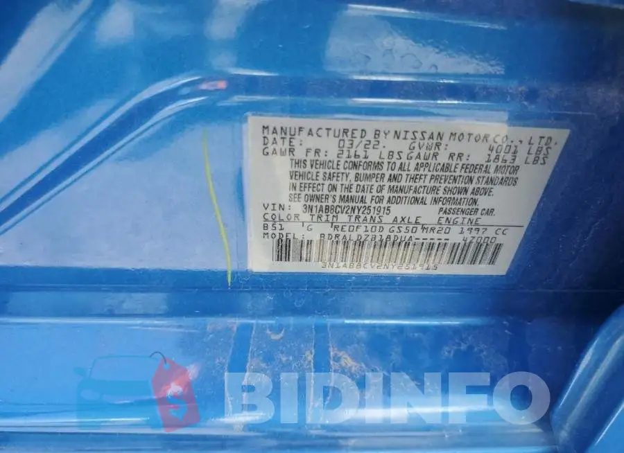 3N1AB8CV2NY251915 Photo# 12
