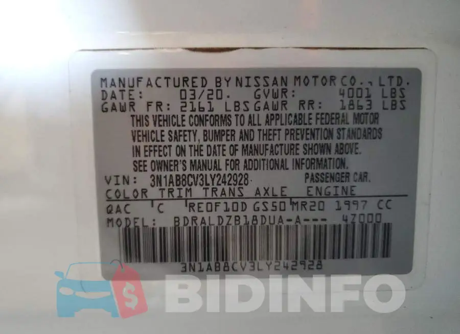 3N1AB8CV3LY242928 Photo# 13