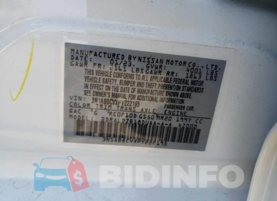 3N1AB8CVXPY222195 Photo# 12