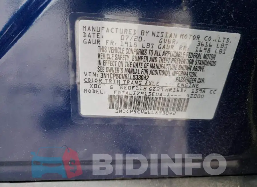 3N1CP5CV6LL533042 Photo# 13