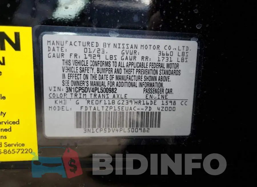 3N1CP5DV4PL500982 Photo# 14