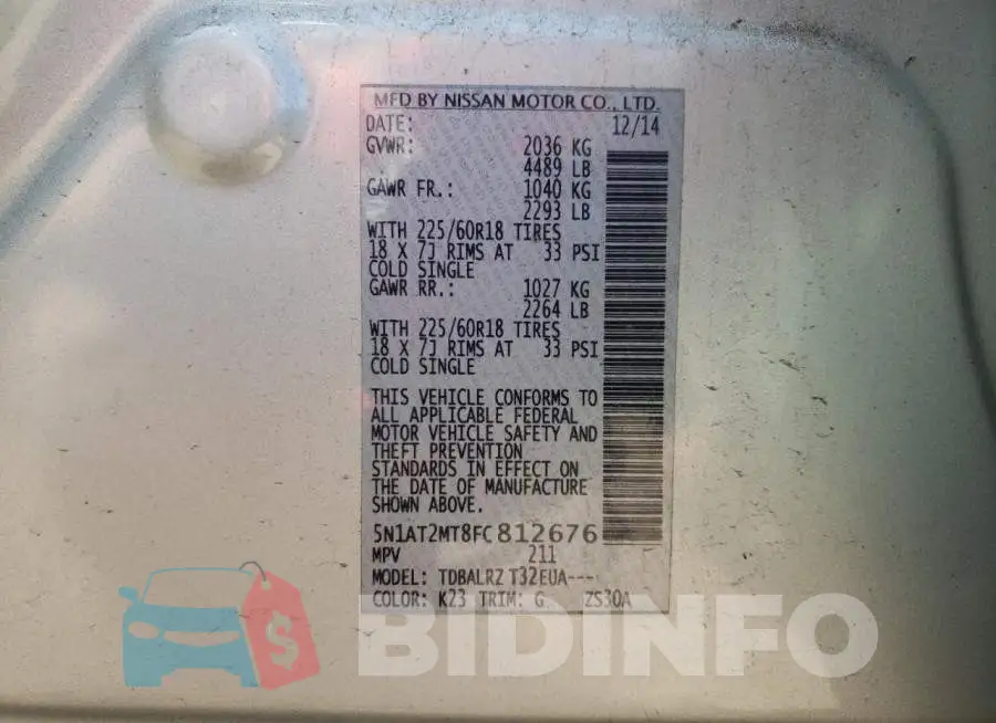5N1AT2MT8FC812676 Photo# 12