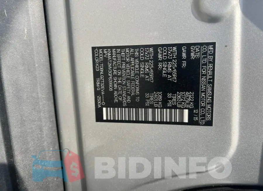 KNMAT2MV3GP639908 Photo# 10