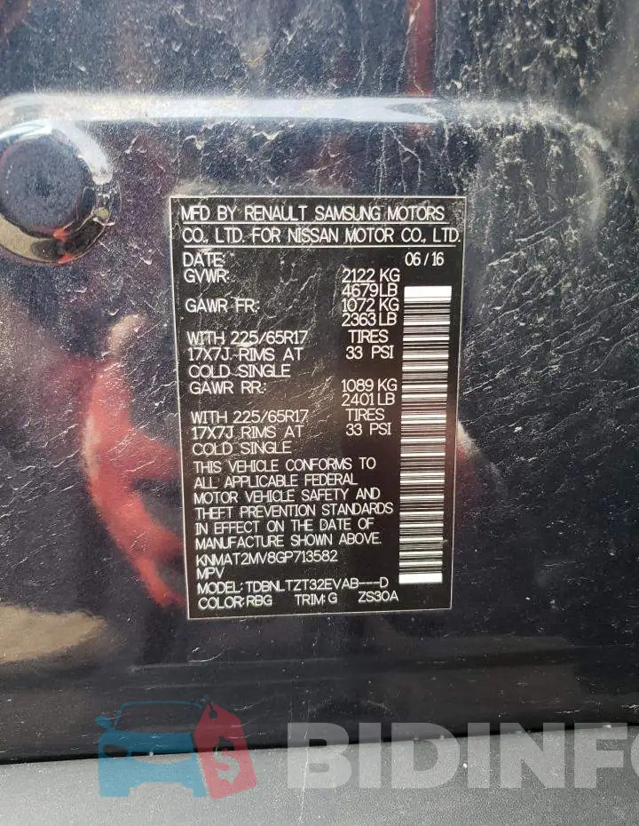 KNMAT2MV8GP713582 Photo# 13