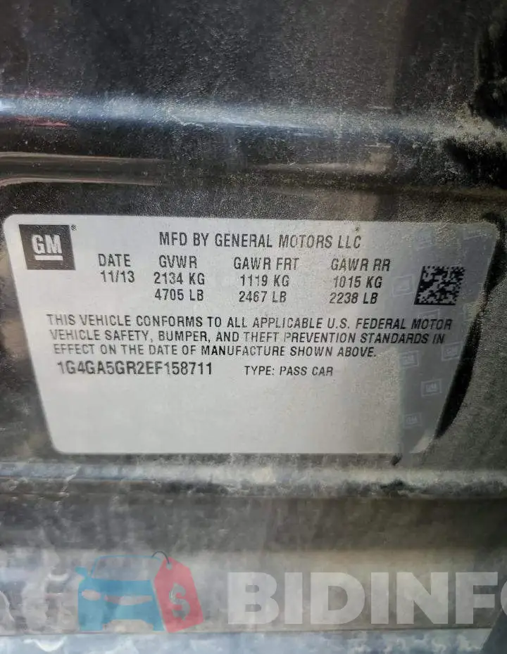 1G4GA5GR2EF158711 Photo# 12
