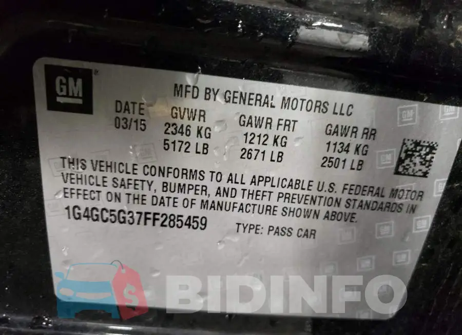 1G4GC5G37FF285459 Photo# 13