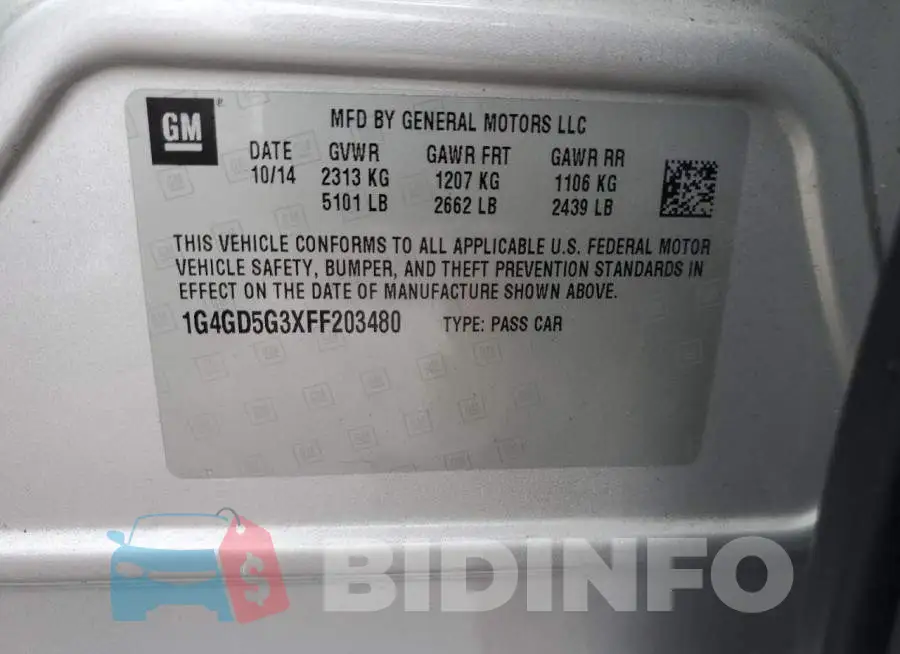 1G4GD5G3XFF203480 Photo# 12