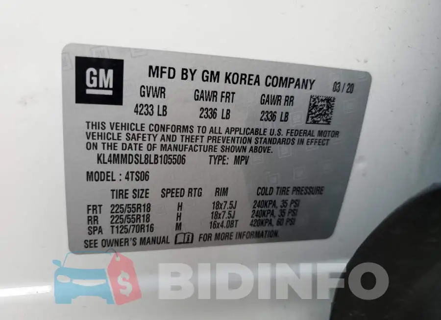 KL4MMDSL8LB105506 Photo# 13