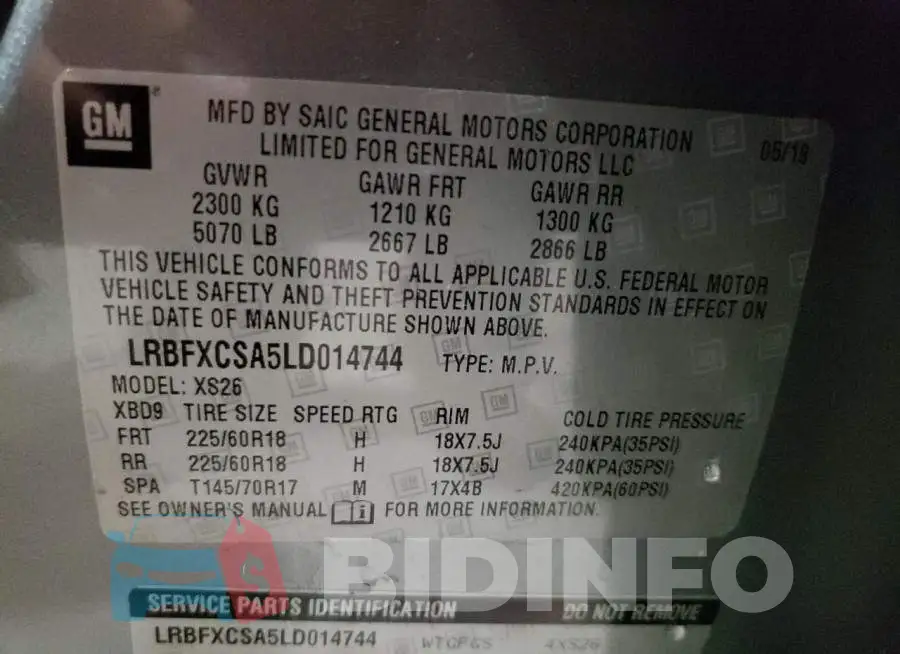 LRBFXCSA5LD014744 Photo# 12