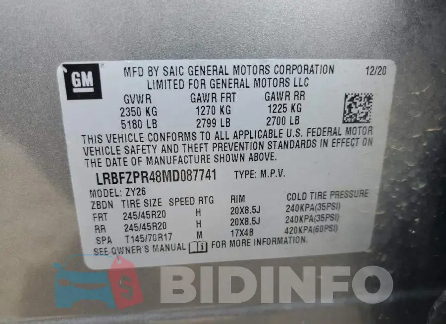 LRBFZPR48MD087741 Photo# 12